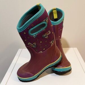 Bogs Kids' Little Girls Classic 11 Unicorn Waterproof Boots size 1